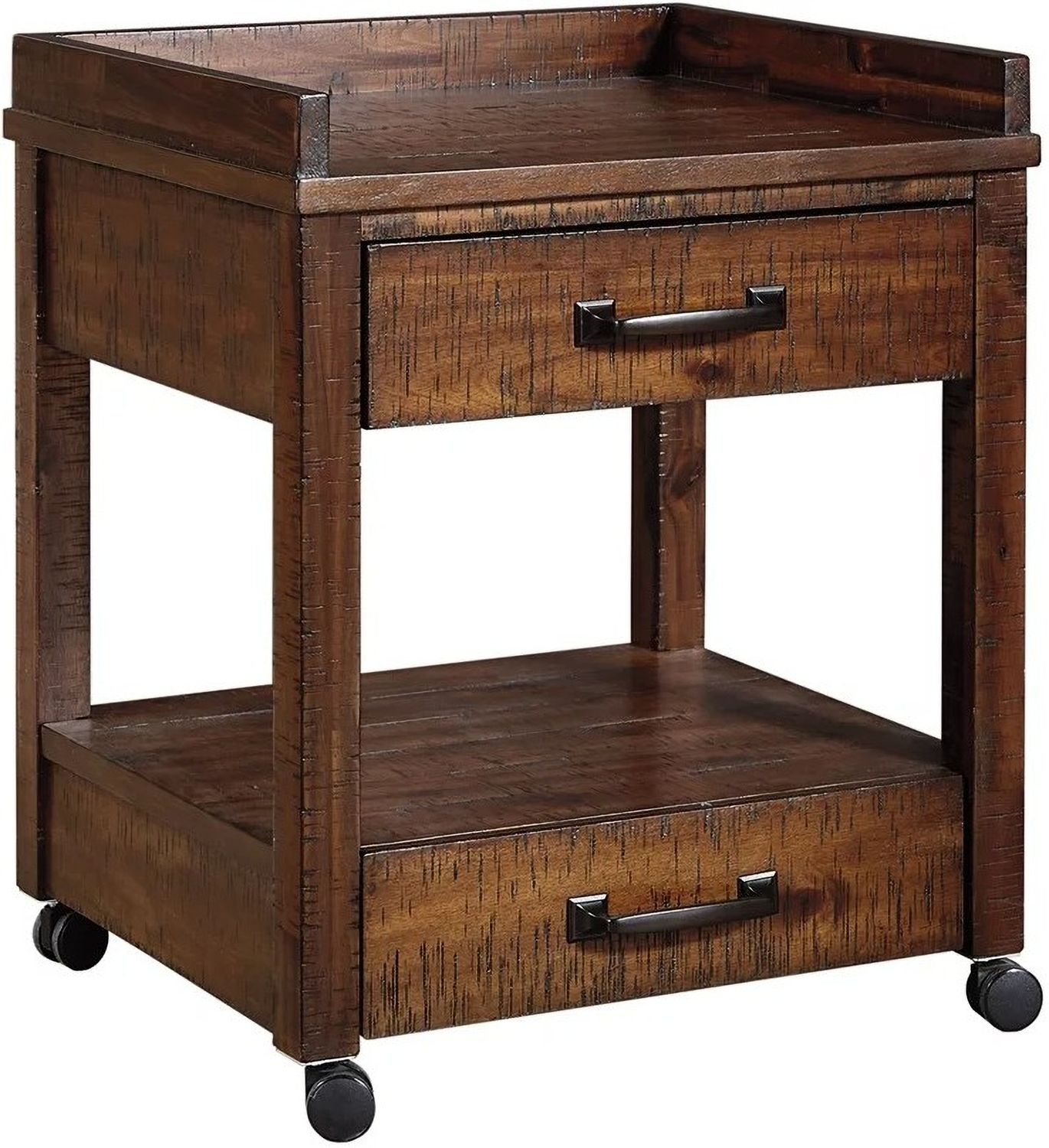 Baldridge Rustic Brown Printer Stand H67511