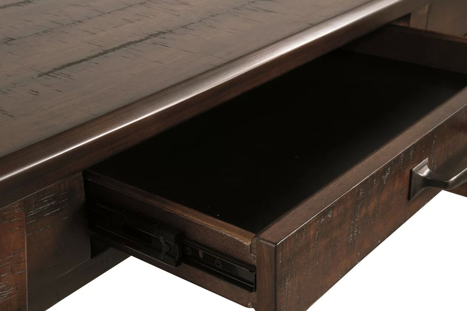 Baldridge Rustic Brown Home Office Large Leg Desk H67544