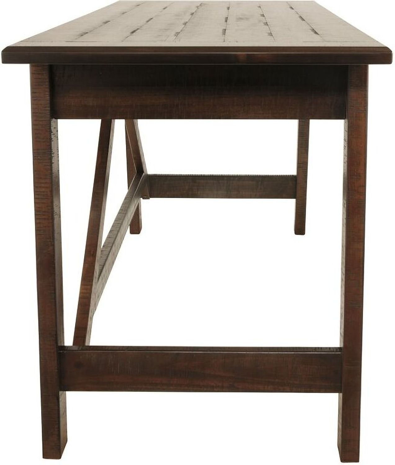 Baldridge Rustic Brown Home Office Large Leg Desk H67544