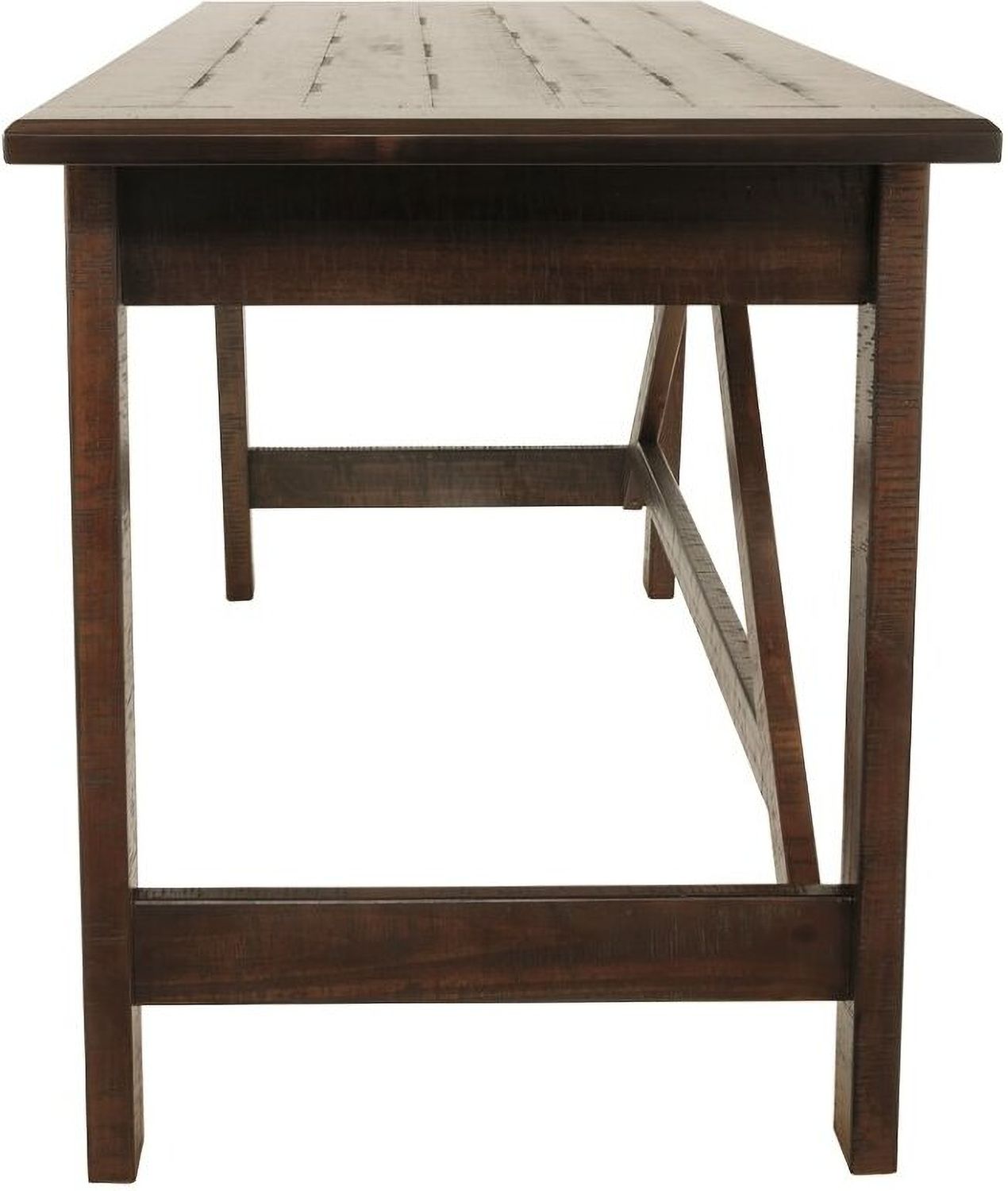 Baldridge Rustic Brown Home Office Large Leg Desk H67544
