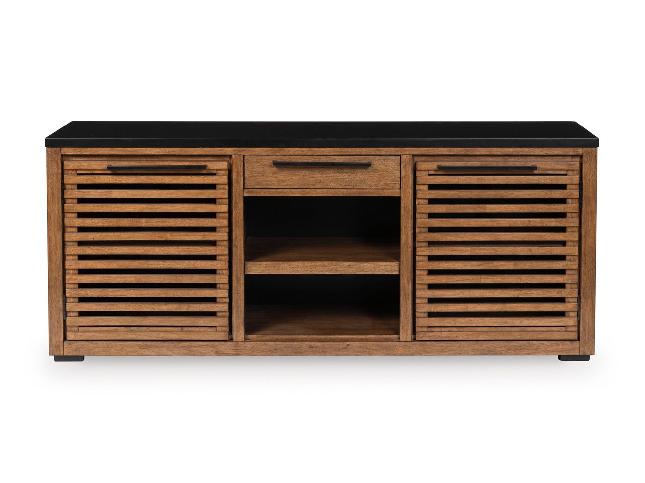 Kallari Credenza In Warm Brown and Black H73760