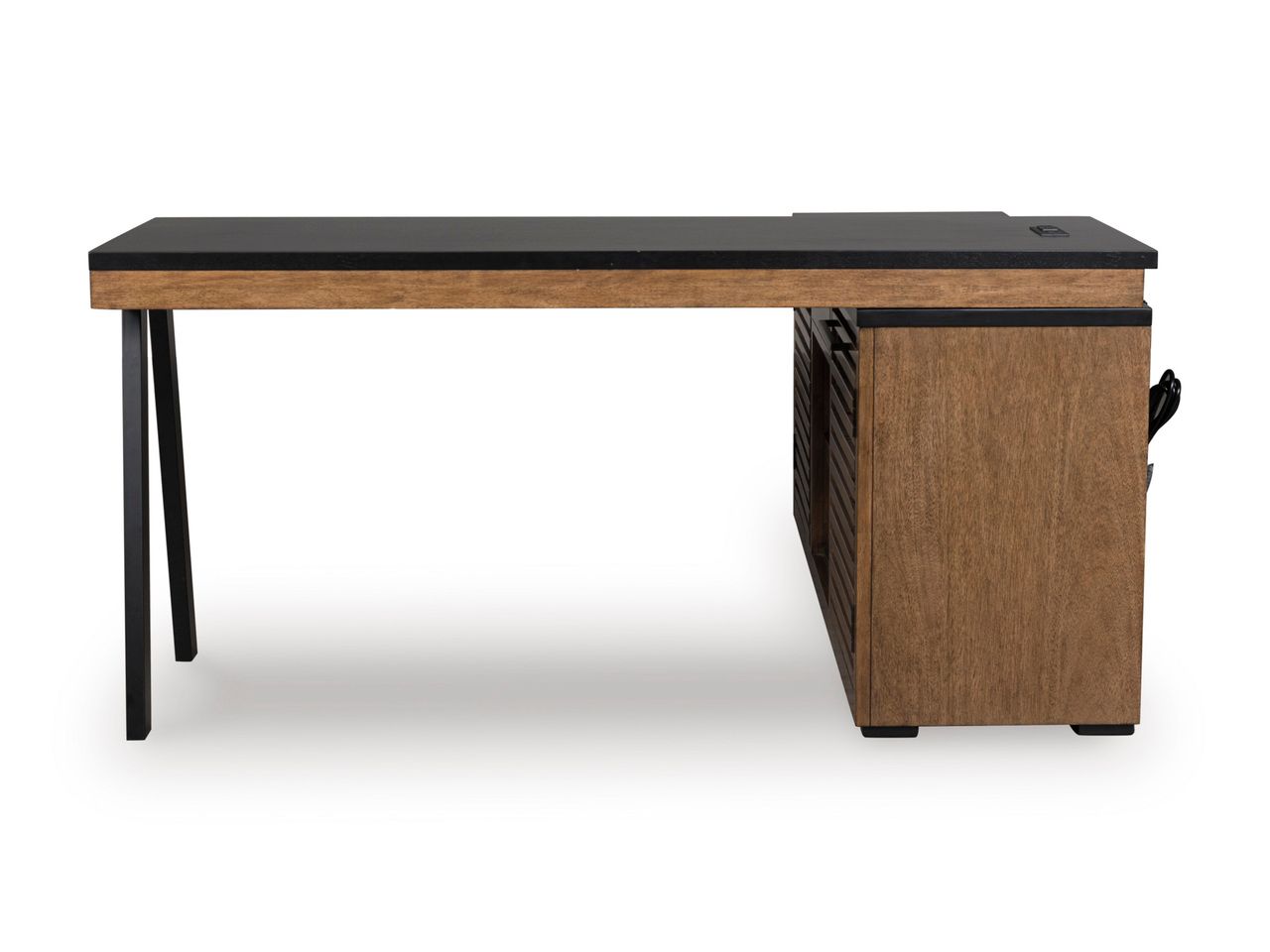 Kallari Credenza In Warm Brown and Black H73760