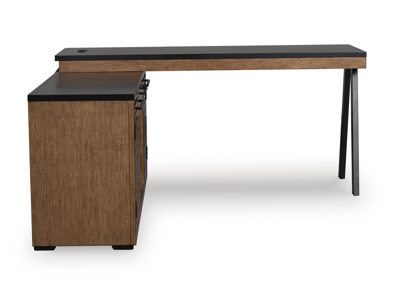Kallari Credenza In Warm Brown and Black H73760