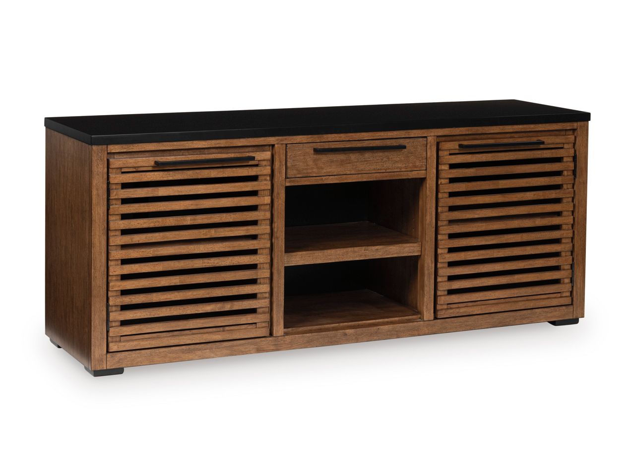 Kallari Credenza In Warm Brown and Black H73760