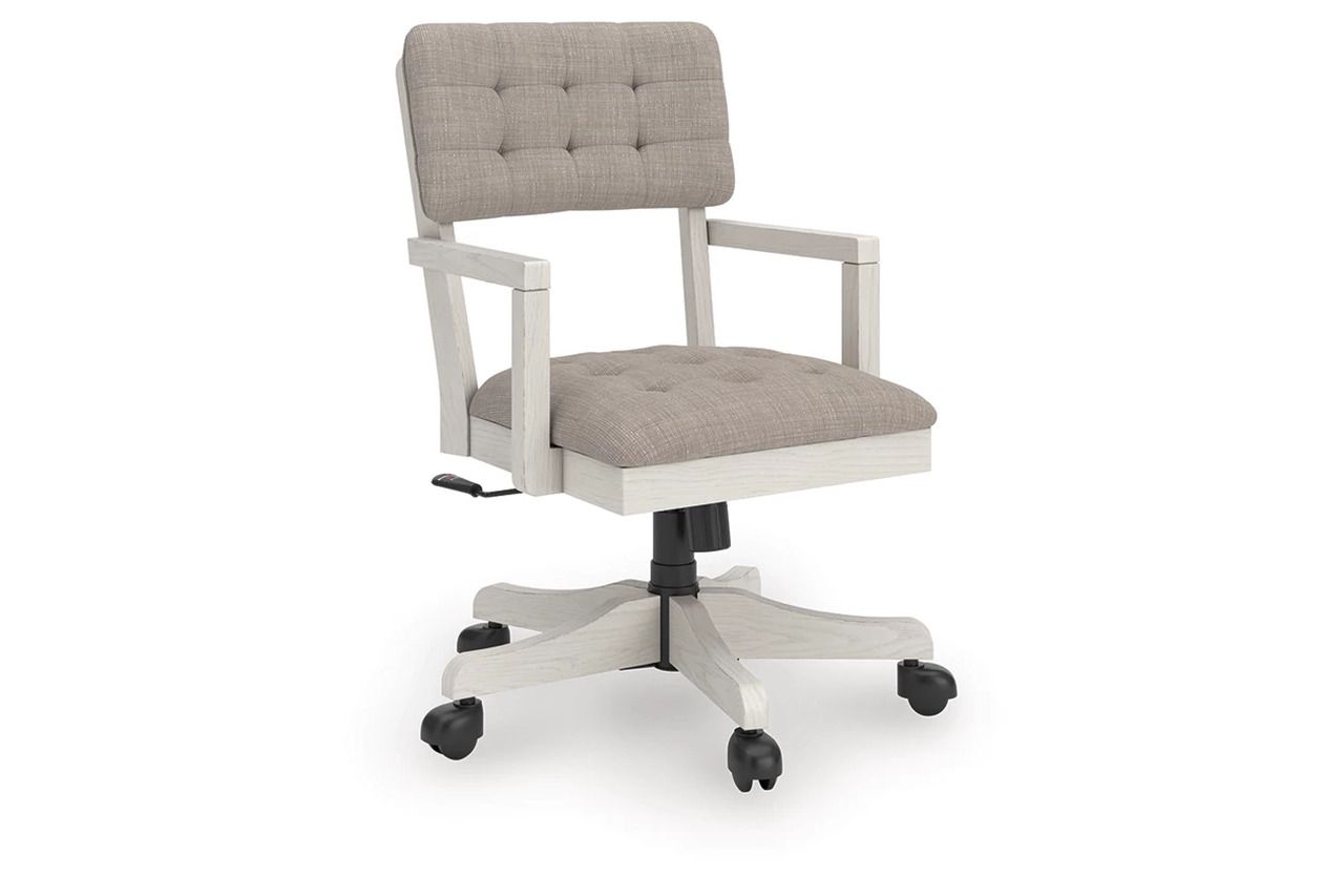 Robbinsdale Home Office Desk Chair In Antique White H74201A