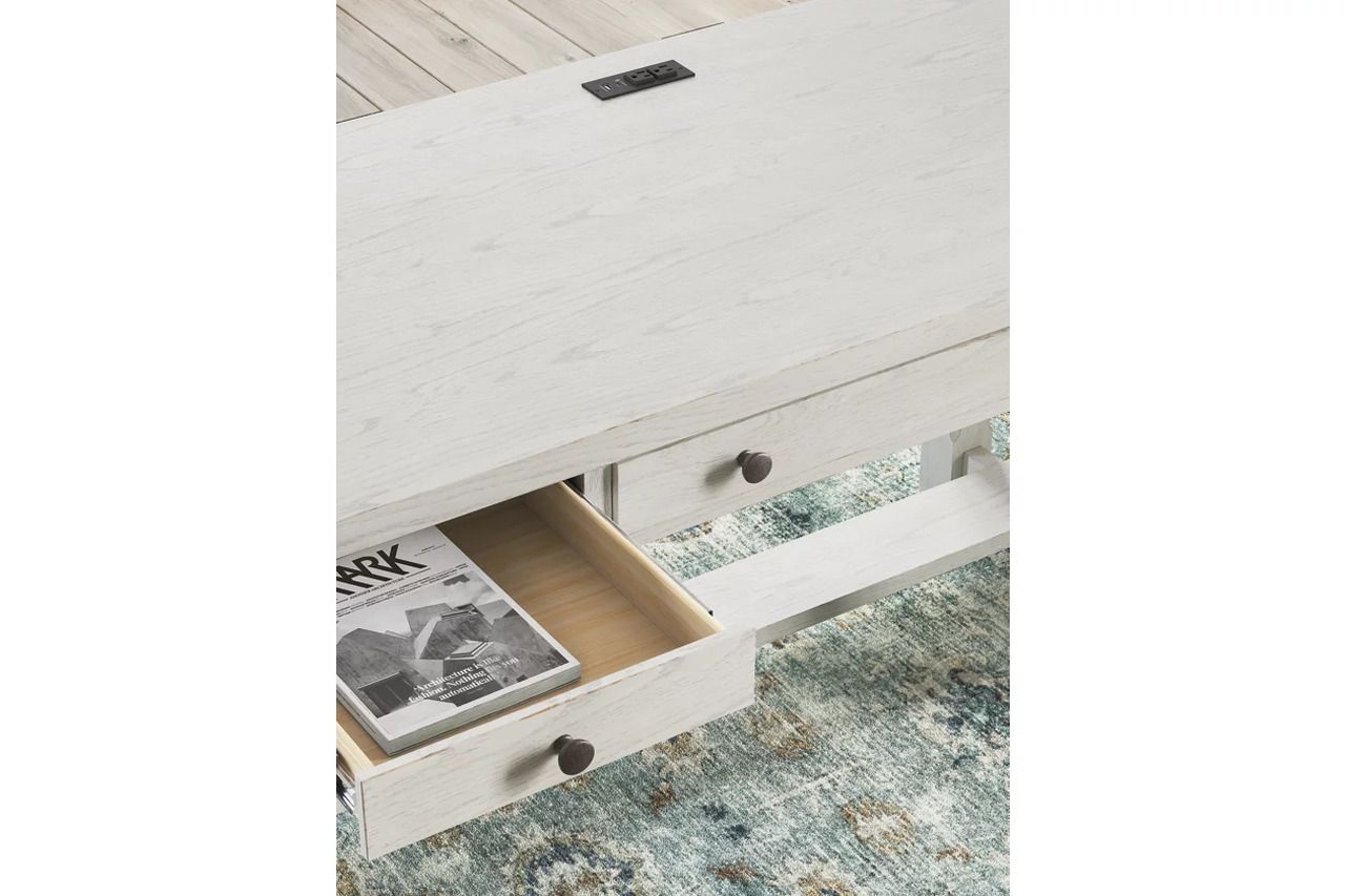 Robbinsdale Home Office Desk In Antique White H74234