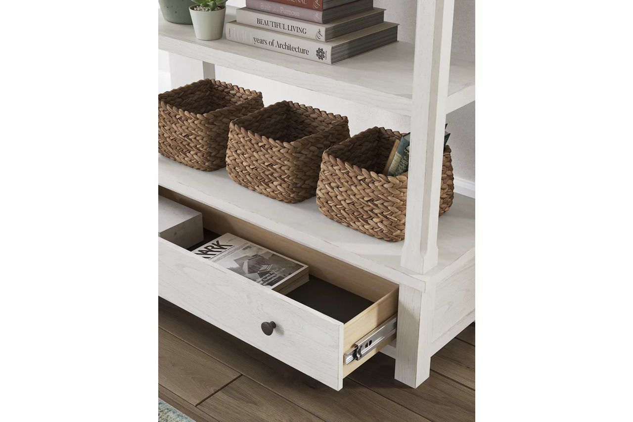 Robbinsdale 75 Inch Bookcase In Antique White H74270