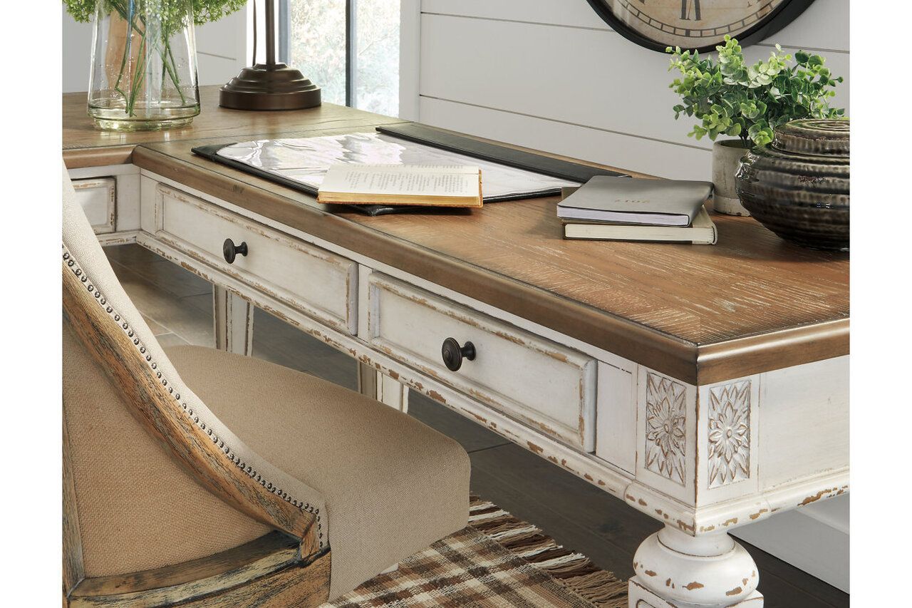 Realyn 60 Inch L-Shaped Home Office Desk H743H2