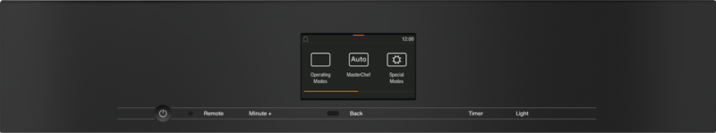 24" compact speed oven  in a perfectly combinable design with automatic programs and roast probe. H7640BMAM