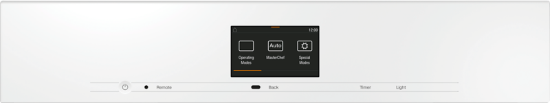 24" oven  in a perfectly combinable design with roast probe and BrilliantLight. H7660BPAM