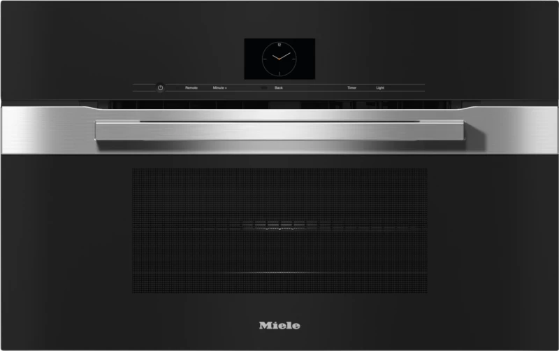 30" compact speed oven  in a perfectly combinable design with automatic programs and roast probe. H7670BM