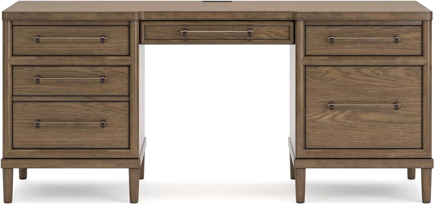 Roanhowe 68 Inch Home Office Desk In Brown H76921