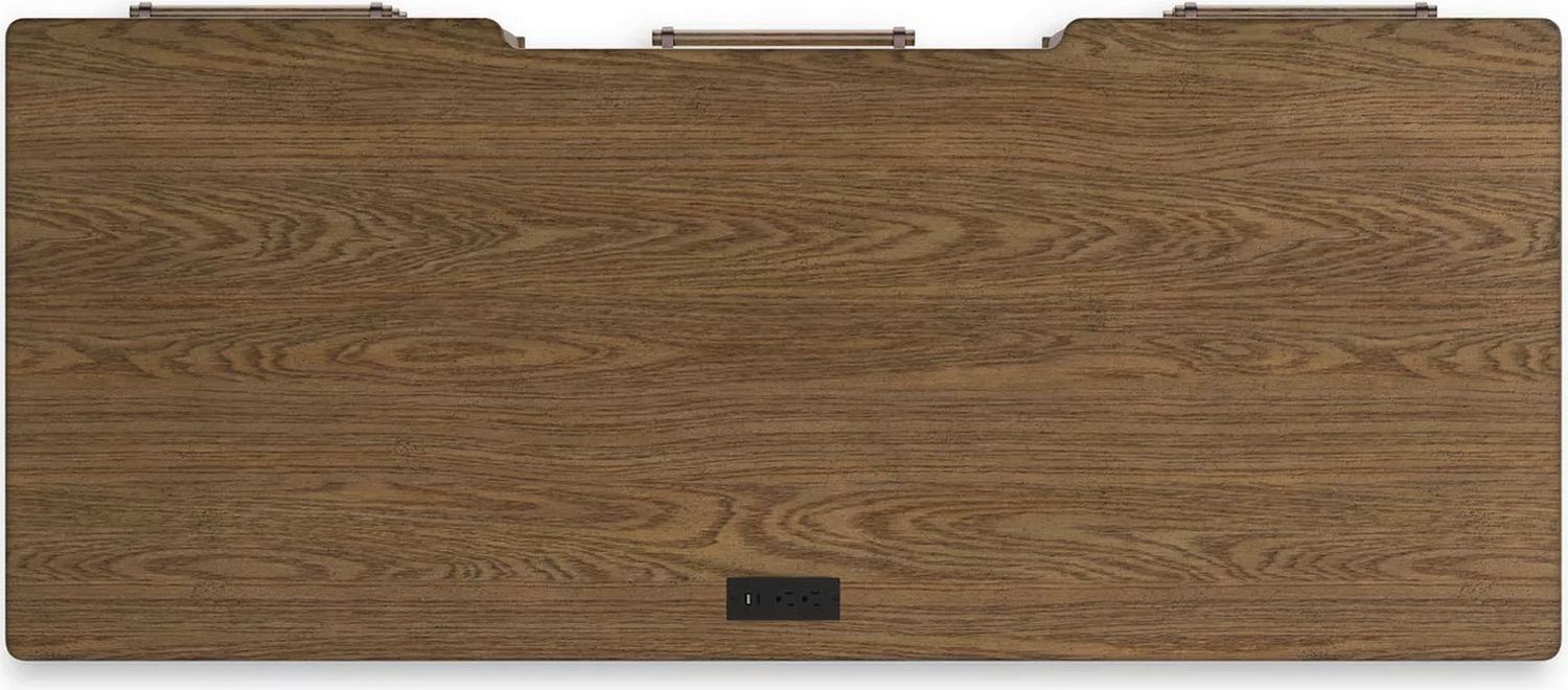 Roanhowe 68 Inch Home Office Desk In Brown H76921