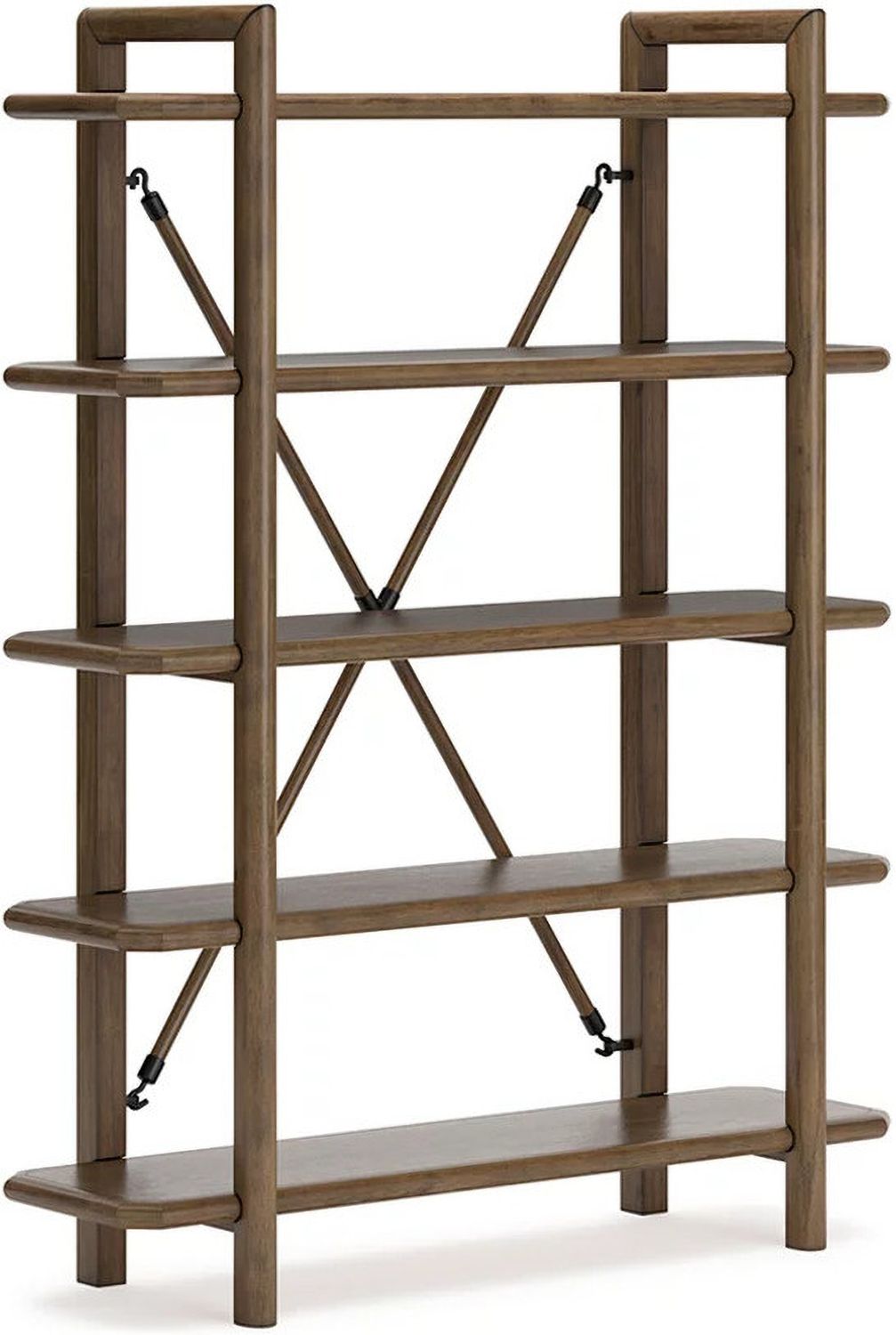 Roanhowe 71 Inch Bookcase In Brown H76970