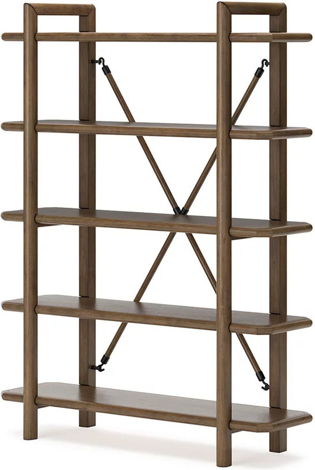 Roanhowe 71 Inch Bookcase In Brown H76970