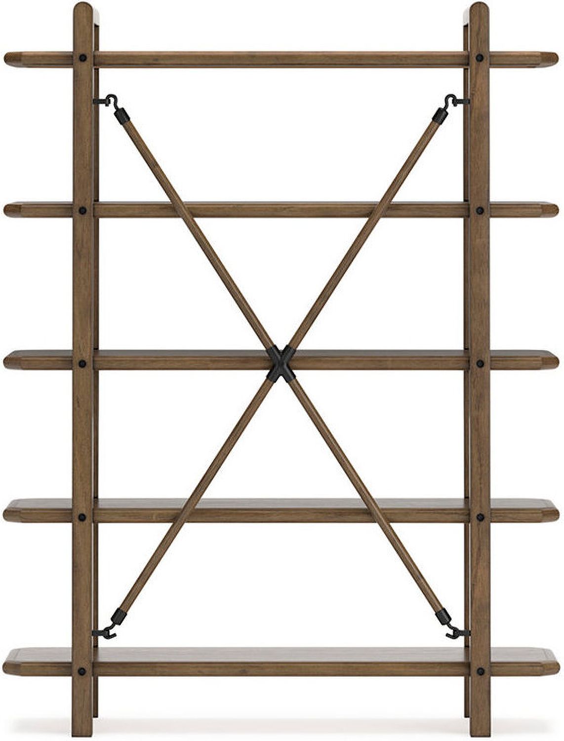 Roanhowe 71 Inch Bookcase In Brown H76970