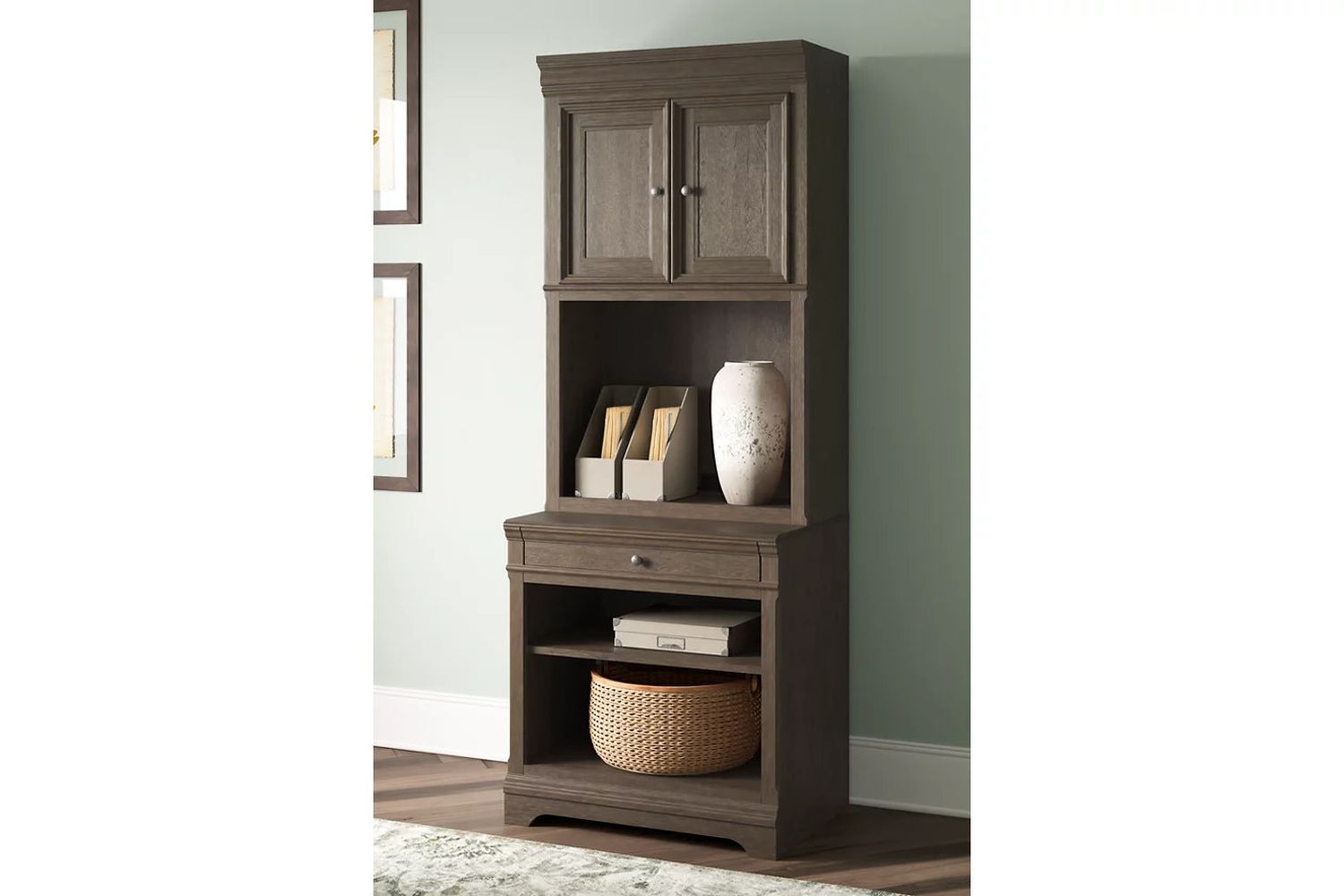 Janismore Bookcase In Weathered Gray H776H7
