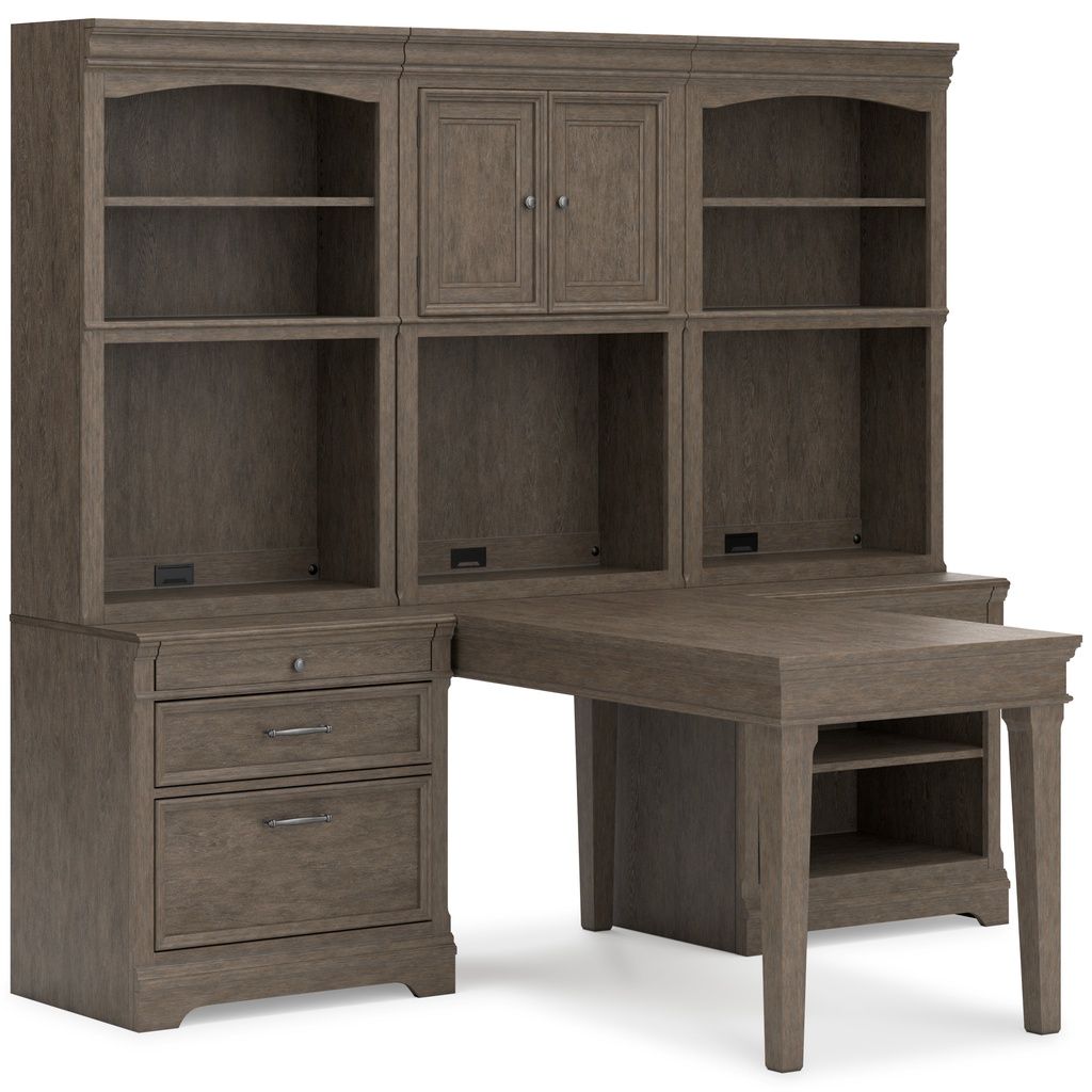 Janismore Bookcase In Weathered Gray H776H7