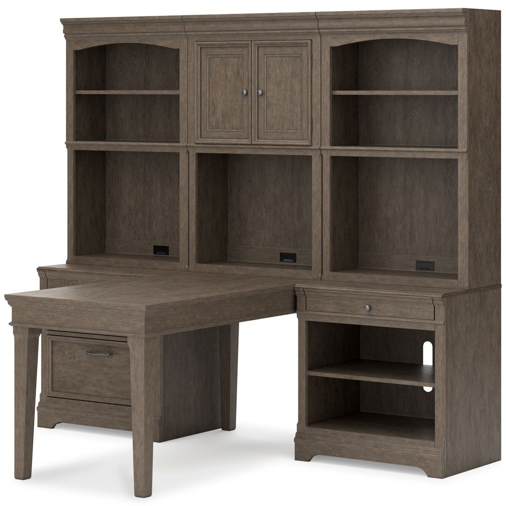 Janismore Bookcase In Weathered Gray H776H7