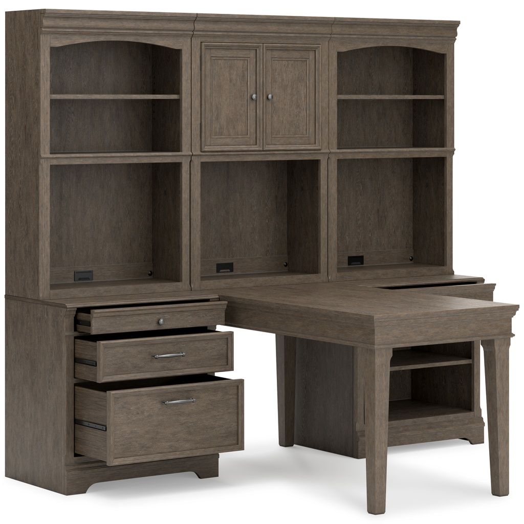Janismore Bookcase In Weathered Gray H776H7