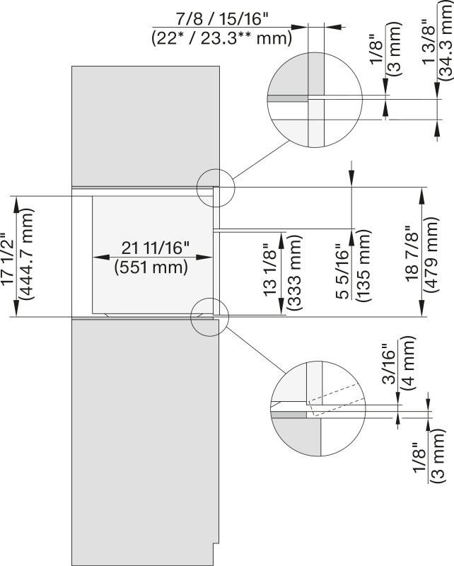 30" handleless compact speed oven H7870BMXOB