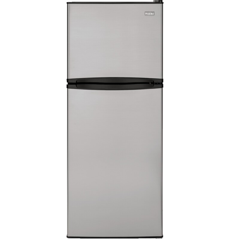 Haier 9.8 Cu. Ft. Top Freezer Refrigerator Gray HA10TG21SS Picture 1