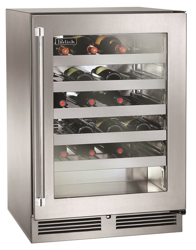 The ADA-Compliant single-door 24-inch Wine Reserve is designed for maximum capacity of your favorite wines while adhering to strict 34-inch counter height ADA-Compliant requirements. HB24WS