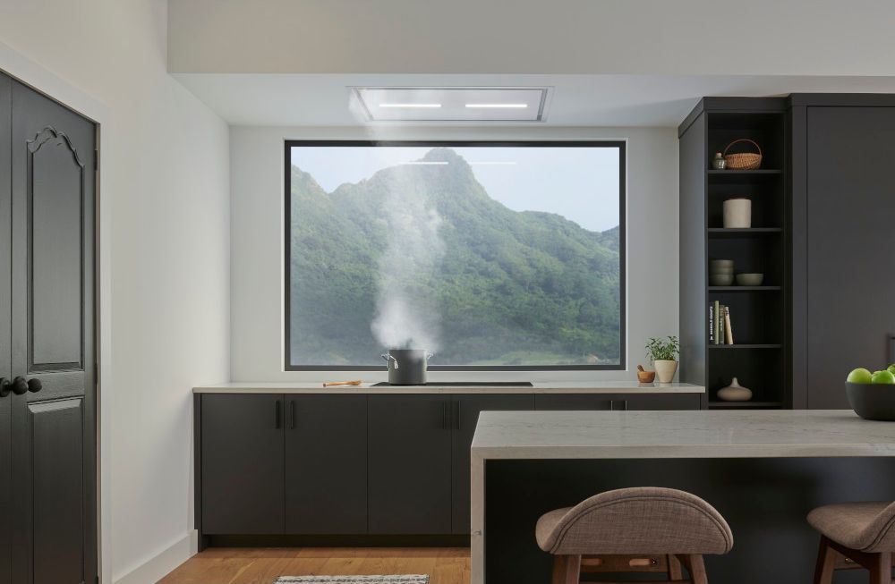 43-inch Ceiling Range Hood With Led Light, White, Blower Sold Separately (hbc1 Series) HBC143EWH