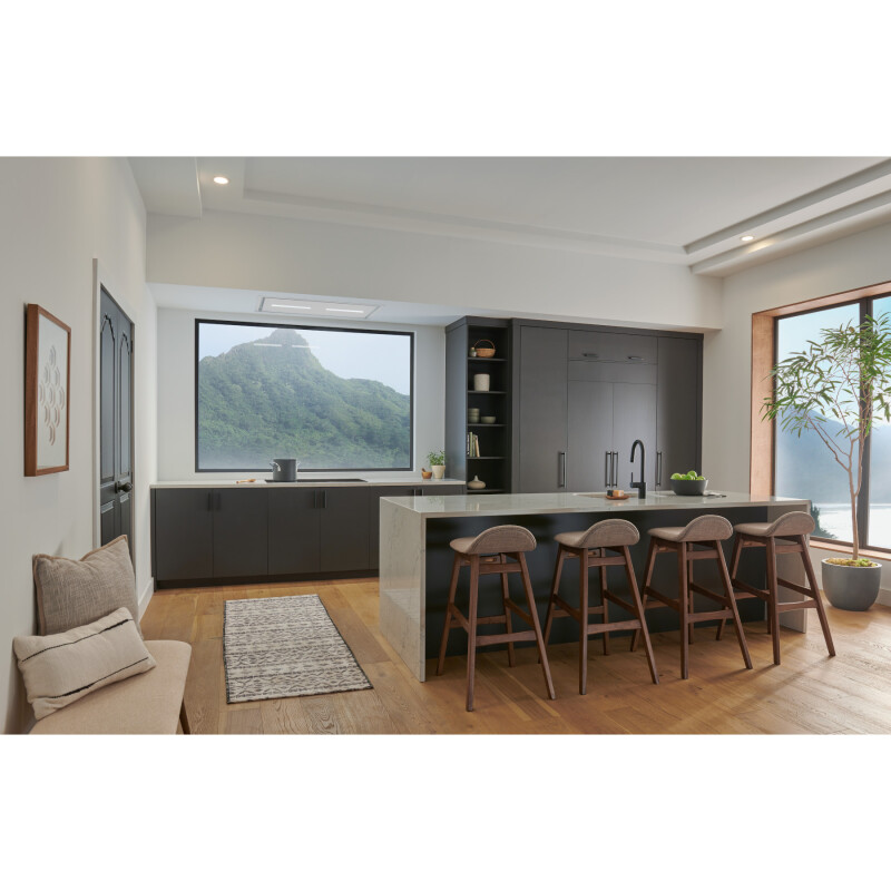 43-inch Ceiling Mounted Range Hood with LED Light Choice of blowers sold separately HBC1 Series HBC143EWH