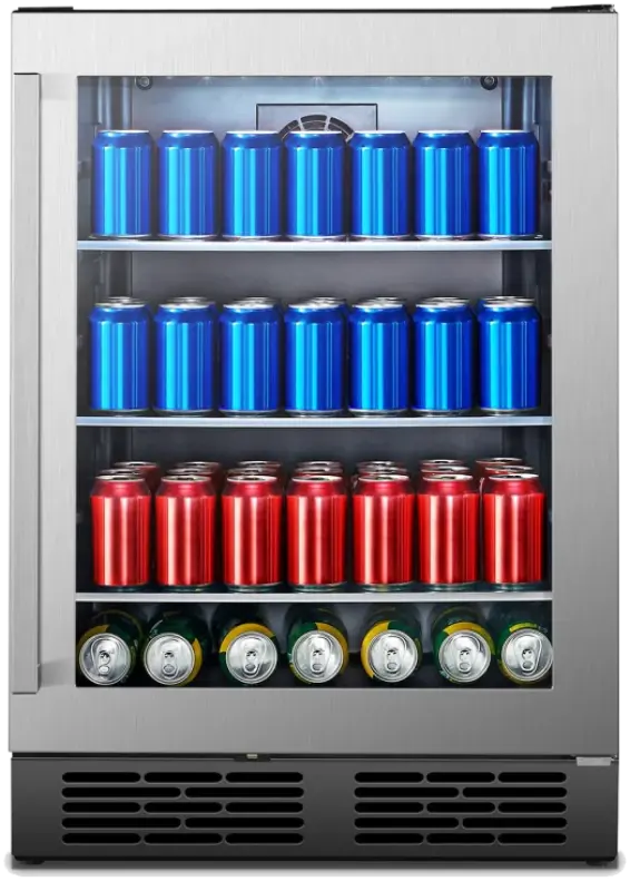 140 Can Freestanding Beverage Cooler HBC54D6AS