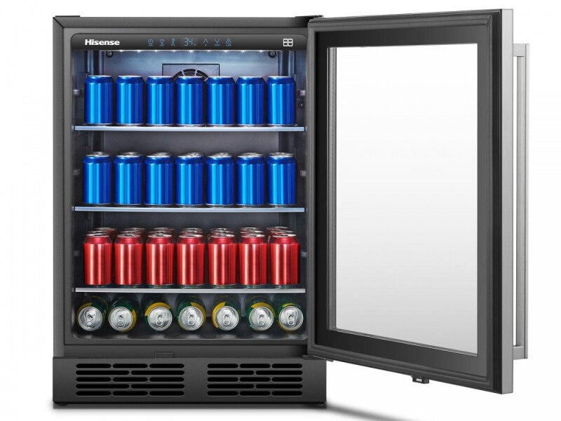 140 Can Freestanding Beverage Cooler HBC54D6AS