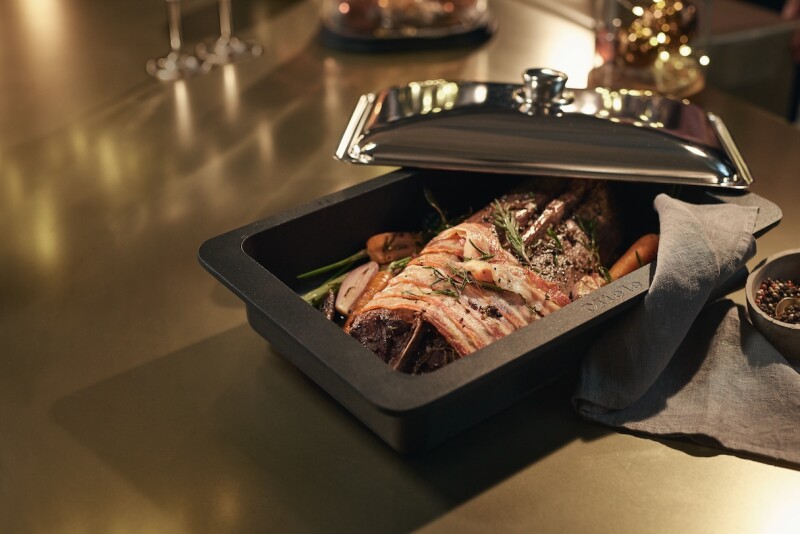 Gourmet casserole dish lid for HUB 61-22, HUB 62-22, HUB 5000-M, and HUB 5001-M oven dishes. HBD6022
