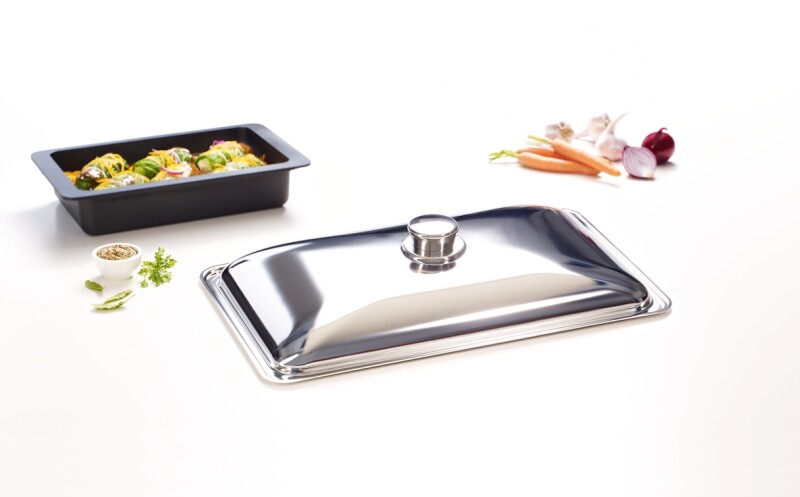 Gourmet casserole dish lid for HUB 61-22, HUB 62-22, HUB 5000-M, and HUB 5001-M oven dishes. HBD6022