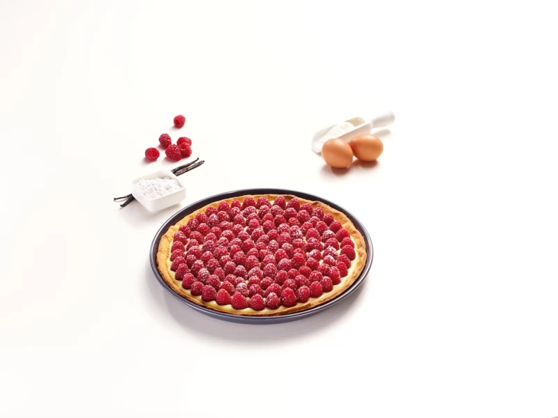 Round baking tray with PerfectClean finish. HBF271