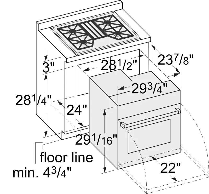 Single Wall Oven 30'' Stainless Steel HBL3450UC