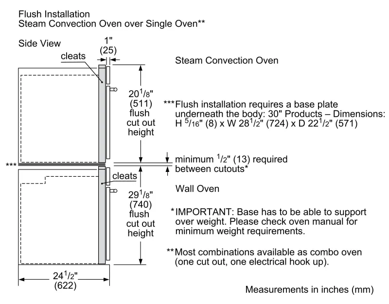 500 Series Single Wall Oven 30'' Left SideOpening Door HBL5455LUC