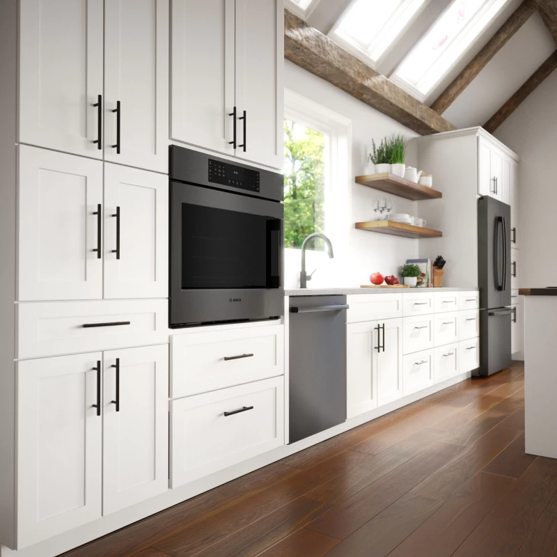 800 Series Single Wall Oven 30'' Left SideOpening Door HBL8444LUC