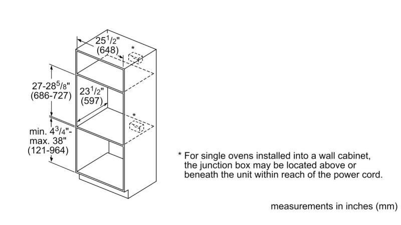 800 Series Single Wall Oven 27'' HBN8451UC