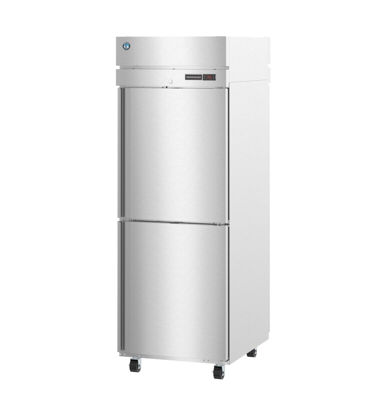 HC1A-HS-HS, Heated Cabinet, Single Section Pass Thru Upright, Half Stainless Doors with LockTitle HC1AHSHS