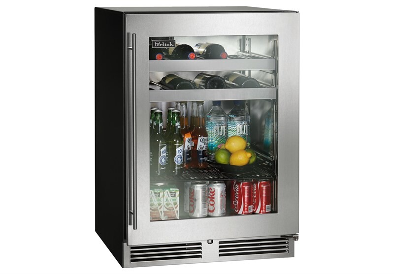 Inspired by Perlick's award-winning commercial refrigeration offering, the Perlick C-Series Refrigerator provides maximum capacity for storage of food and beverages. HC24BB4