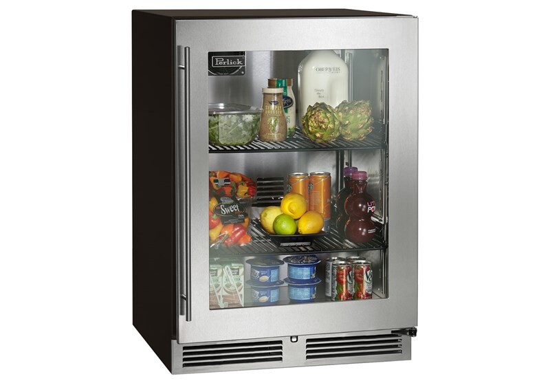 Inspired by Perlick's award-winning commercial refrigeration offering, the Perlick C-Series Refrigerator provides maximum capacity for storage of food and beverages. HC24RB4