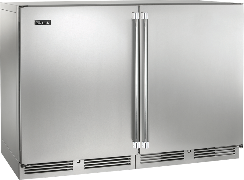 Perlick's Front Venting 24-inch Undercounter Refrigerator features two 24" compartments each with (2) full-extension shelves and 5.3 cubic feet of space to provide ample storage for 144 or 5 