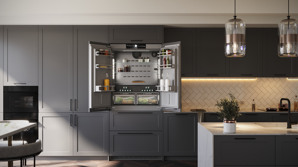 Fully Integrated Bottom Freezer Refrigerator with BioFresh, left fix/right fix Hinged HCB2092G