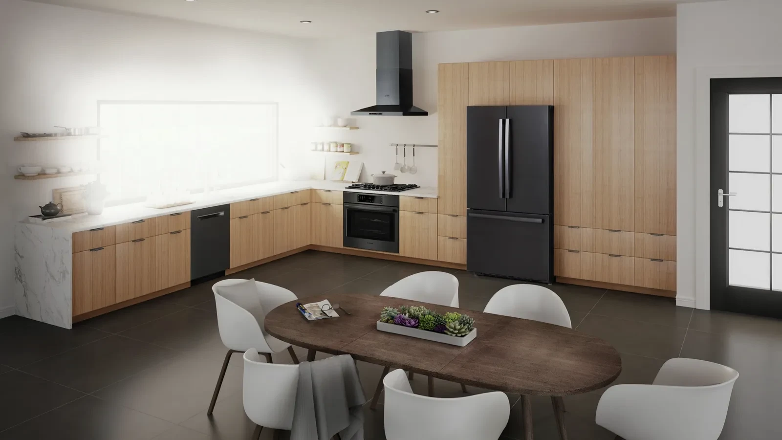 Black Stainless Steel for a sleek design