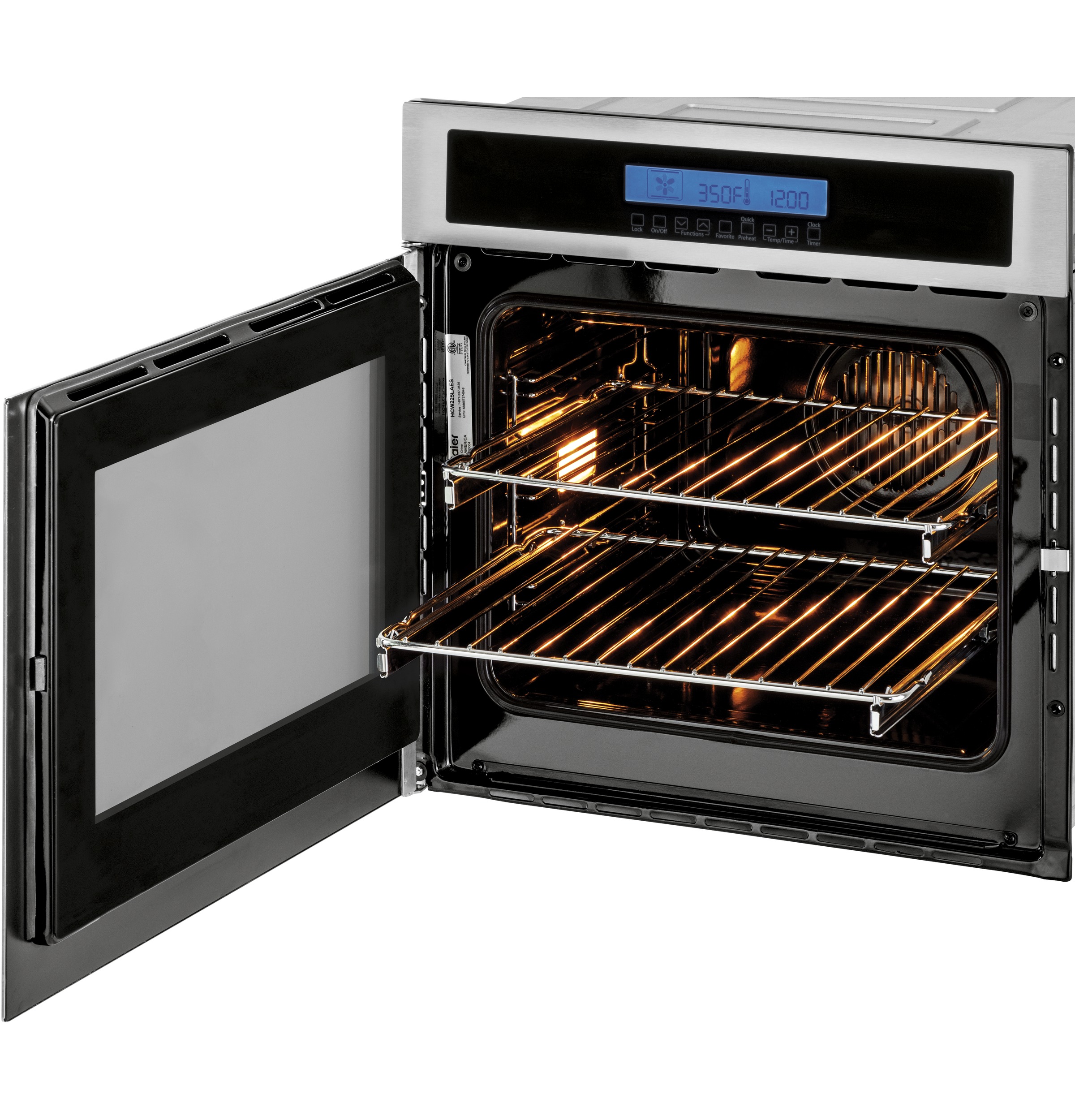24" Single 2.0 Cu. Ft. Left-Swing True European Convection Oven HCW225LAES
