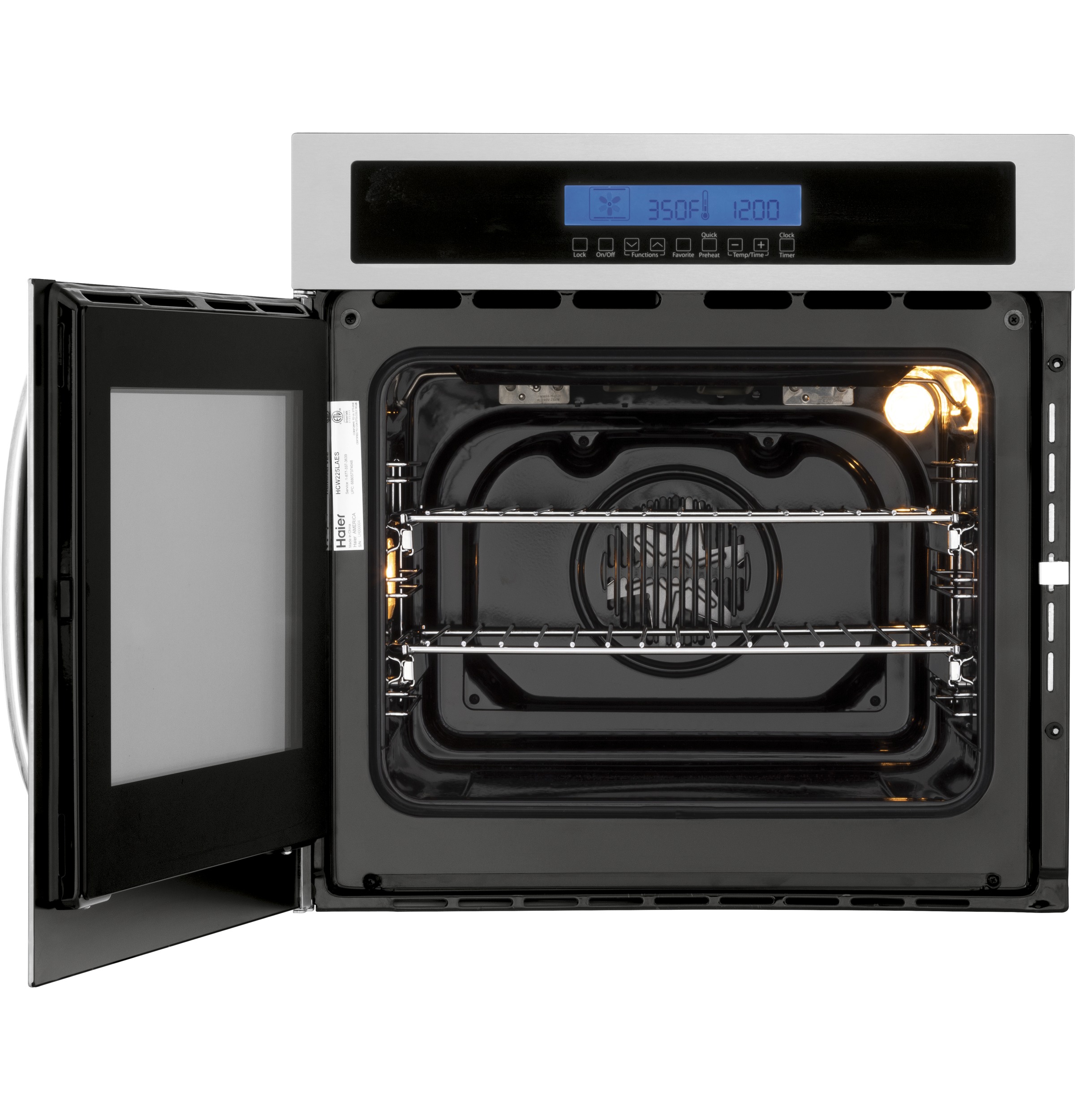 24" Single 2.0 Cu. Ft. Left-Swing True European Convection Oven HCW225LAES