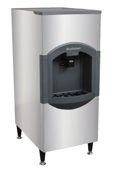 iceValet 30" Wide Hotel/Motel Ice Dispenser With Water Spout 180 lb Capacity, 115V HD22B1