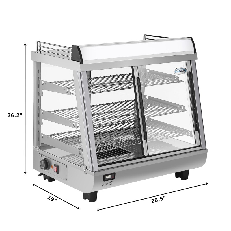 26 in. Glass Countertop Display Warmer, 6.5 cu. ft. in Stainless Steel HDC3CSS, product image 5 of 12