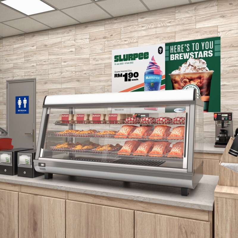48 in. Glass Countertop Display Warmer, 6.5 cu. ft. in Stainless Steel HDC6CSS, product image 7 of 12