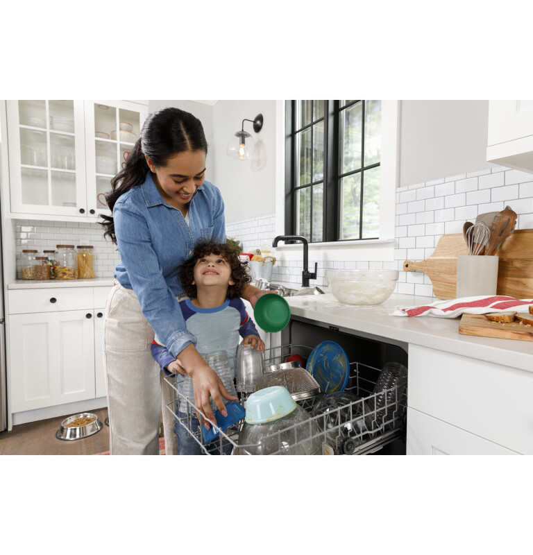 Two Button Dishwasher with Plastic Interior HDF330PGRBB
